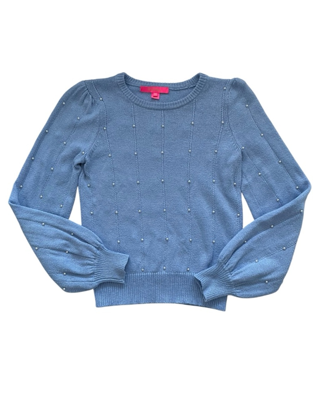 Lilly Pulitzer Geraldine Blue Pearl Sweater Size: XS - Picture 3 of 11